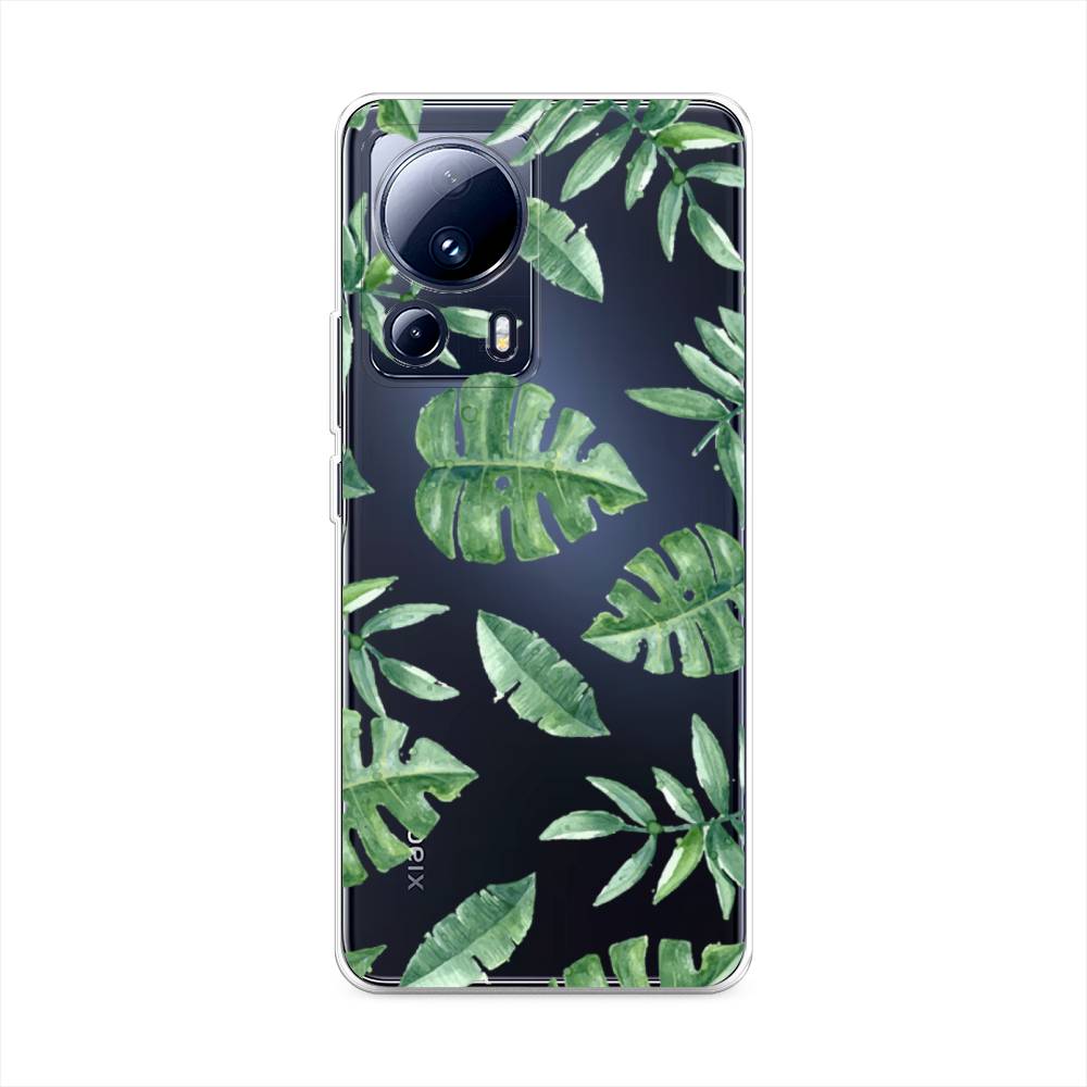 

Чехол Awog на Xiaomi 13 Lite "Нарисованные пальмовые листья", Зеленый, 318150-4