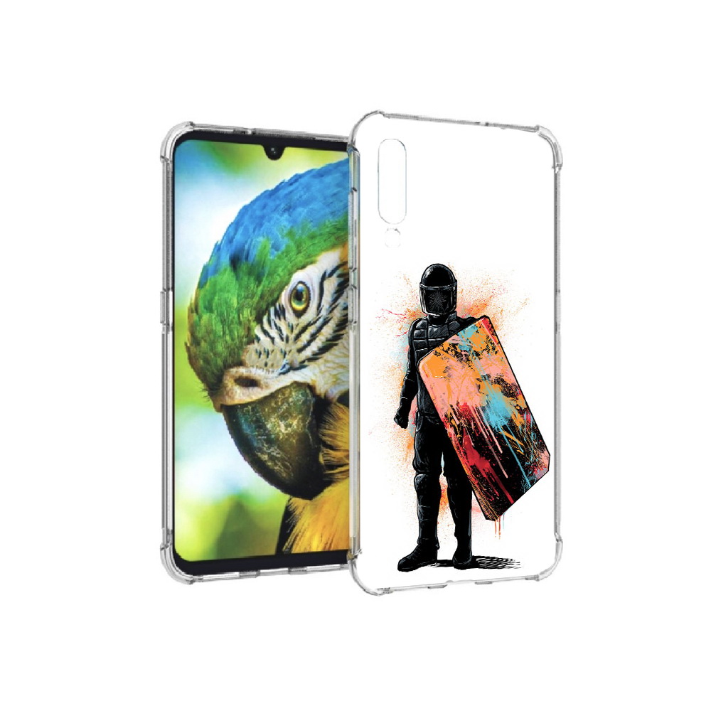 

Чехол MyPads Tocco для Xiaomi Mi 9 солдат с красочным щитом (PT126035.255.614), Прозрачный, Tocco