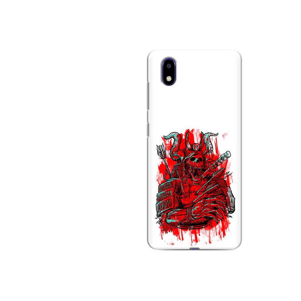 

Чехол MyPads Tocco для ZTE Blade A31 Lite красный скелет воин (PT162823.461.413), Прозрачный, Tocco