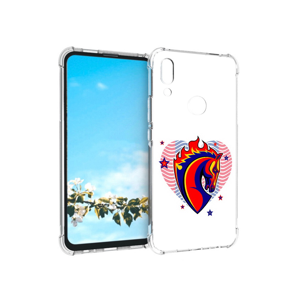 

Чехол MyPads Tocco для Huawei P Smart Z ФК ЦСЛ Лошадь, Прозрачный, Tocco