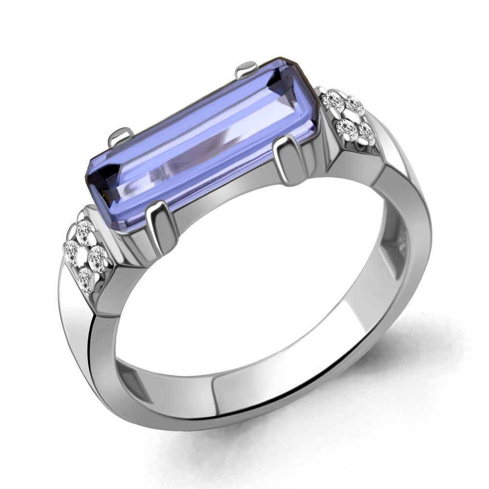 

Кольцо из серебра р. 17 AQUAMARINE 69768603А_925_р, 69768603А_925_р