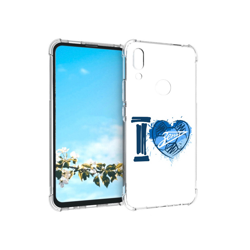 

Чехол MyPads Tocco для Huawei P Smart Z ФК я люблю зенит, Прозрачный, Tocco