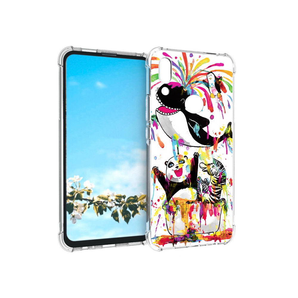 

Чехол MyPads Tocco для Huawei P Smart Z Хиппи кит, Прозрачный, Tocco