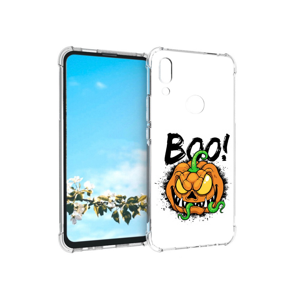 

Чехол MyPads Tocco для Huawei P Smart Z Хэллоуин бу, Прозрачный, Tocco