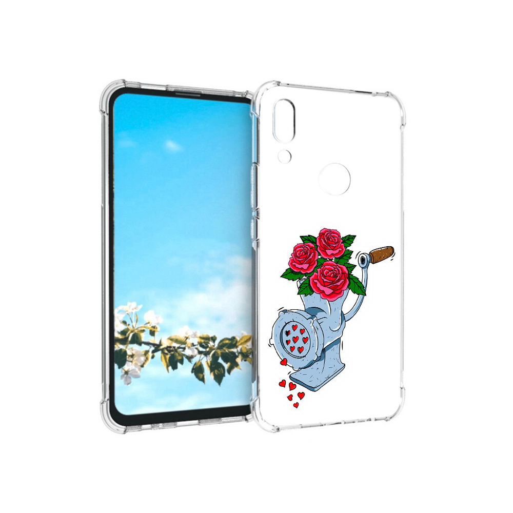 

Чехол MyPads Tocco для Huawei P Smart Z Цветочные сердца, Прозрачный, Tocco
