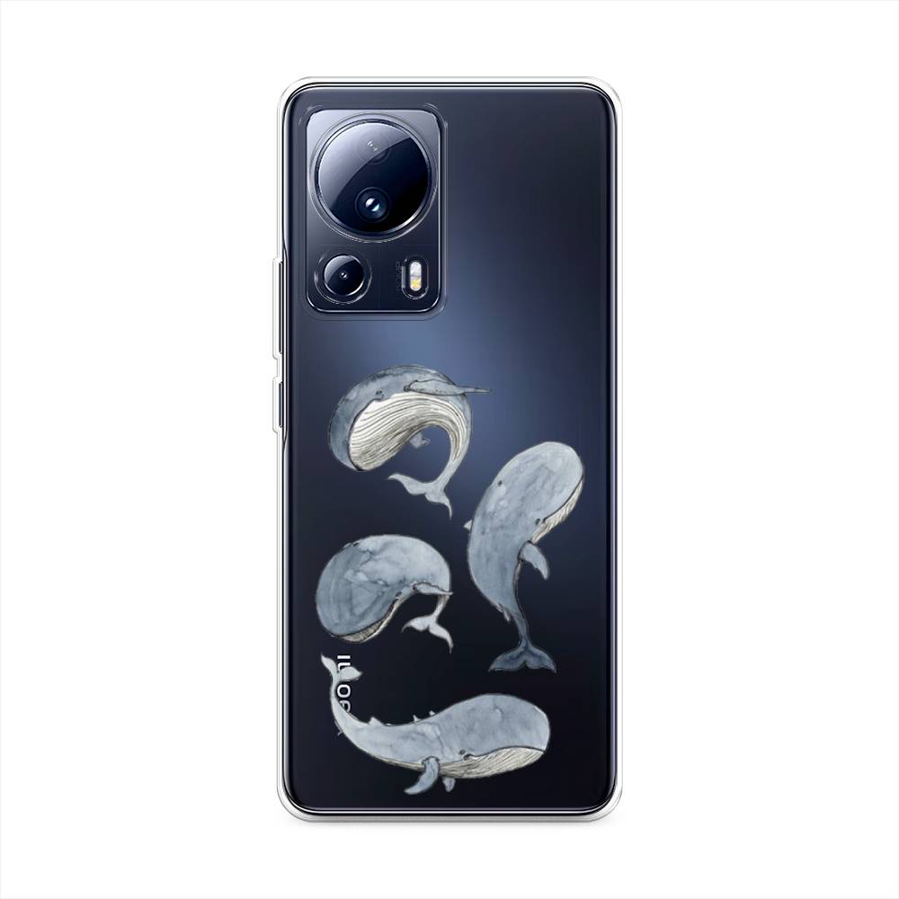 

Чехол Awog на Xiaomi 13 Lite "Киты", Голубой;белый;прозрачный, 318150-1