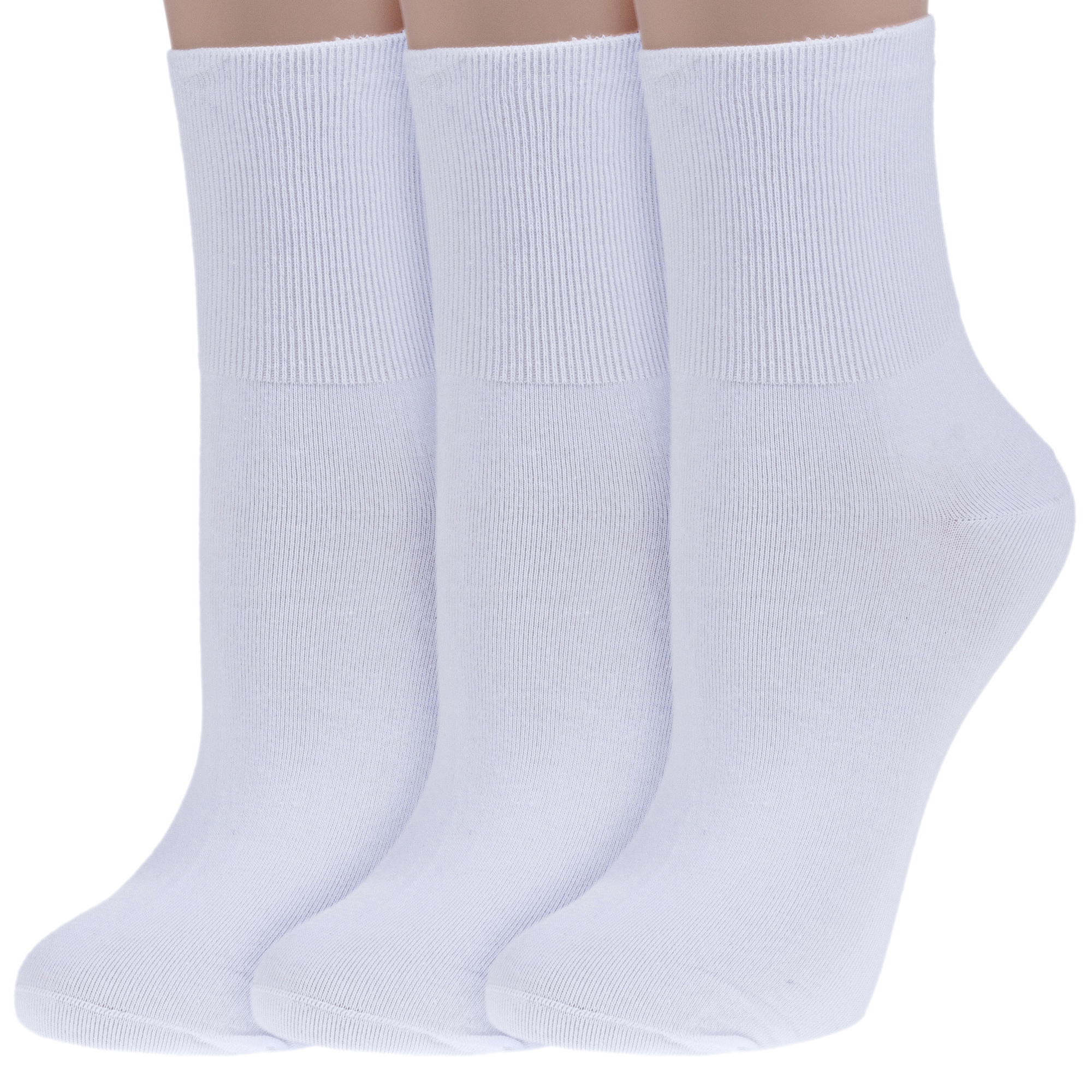 

Комплект носков женских Rusocks 3-Ж-1800 белых 23-25, Белый, 3-Ж-1800