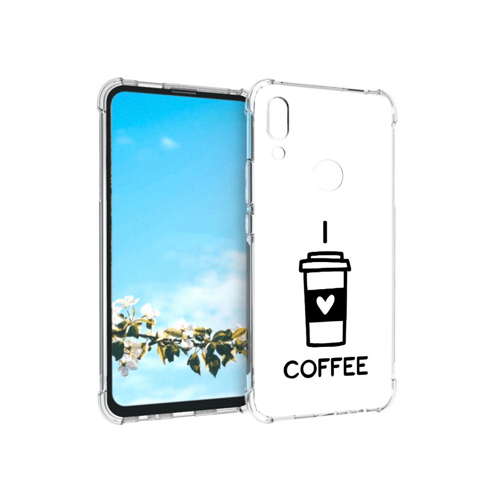 

Чехол MyPads Tocco для Huawei P Smart Z Я люблю кофе, Прозрачный, Tocco