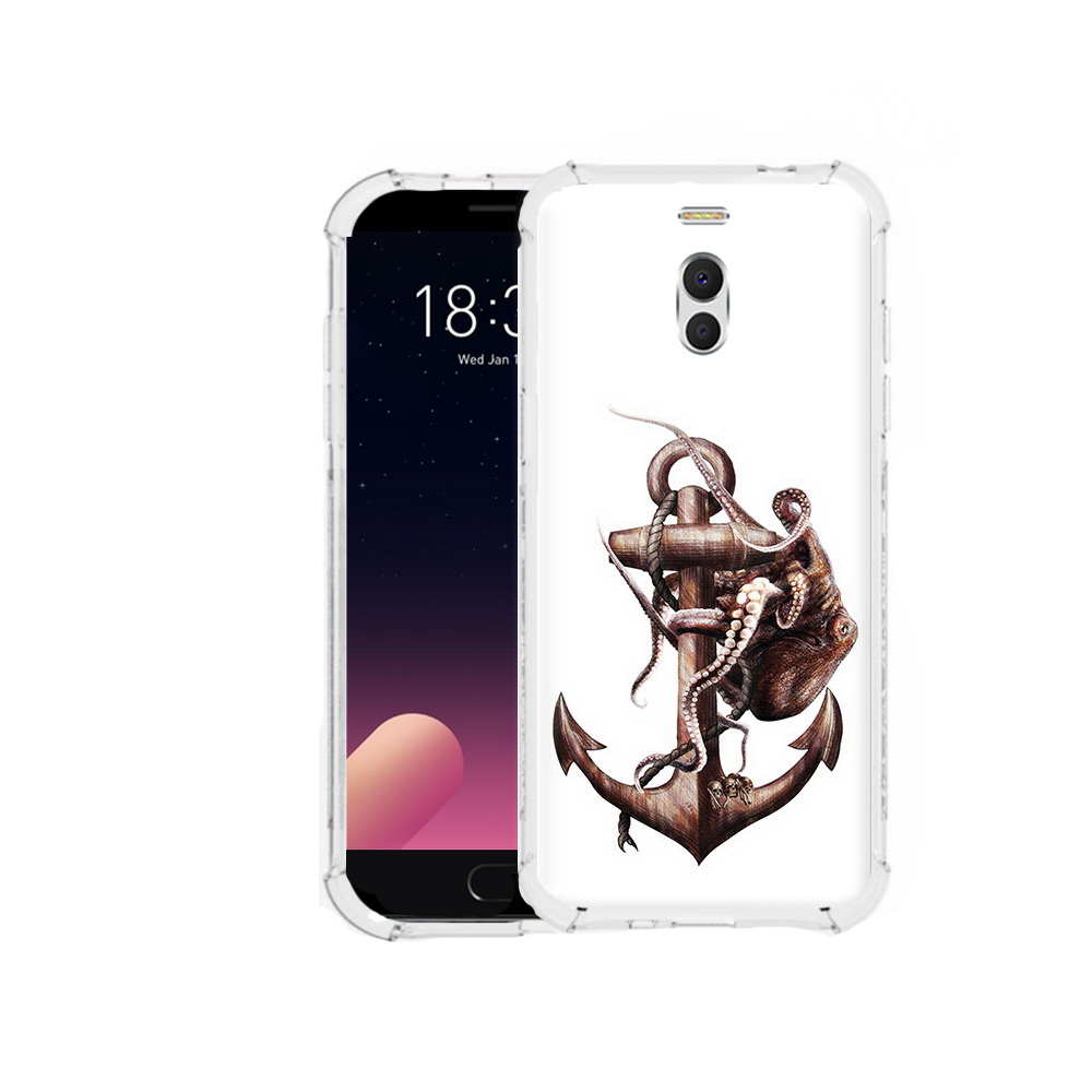 

Чехол MyPads Tocco для Meizu M6 Note ржавый якорь, Прозрачный, Tocco