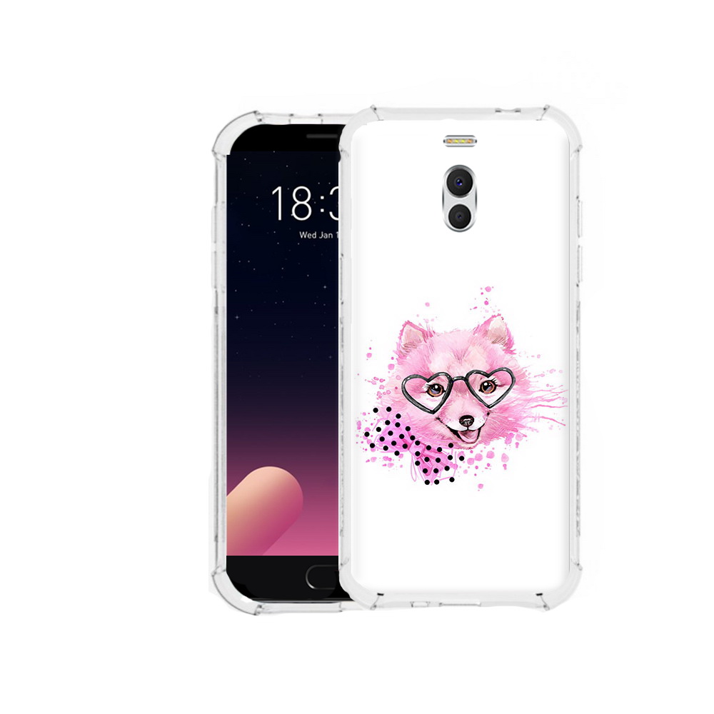 

Чехол MyPads Tocco для Meizu M6 Note розовый волченок, Прозрачный, Tocco