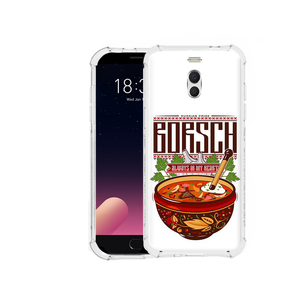 

Чехол MyPads Tocco для Meizu M6 Note русский борщ, Прозрачный, Tocco