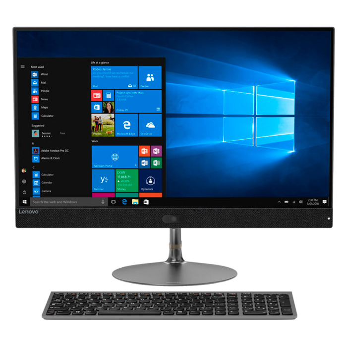 фото Моноблок lenovo ideacentre 730s-24ikb gray (f0dx001drk)
