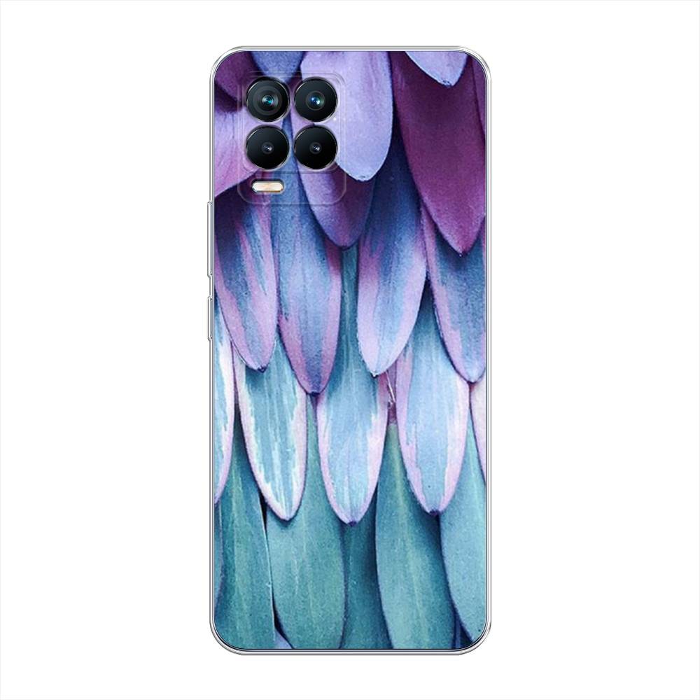 

Чехол для Realme 8/8 Pro "Синее перо", Фиолетовый;голубой, 255450-3