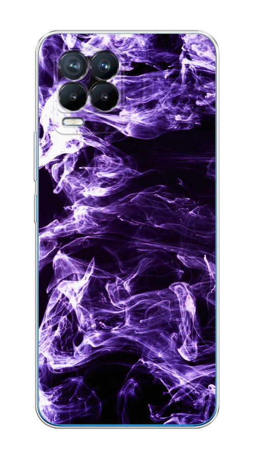 

Чехол на Realme 8/8 Pro "Фиолетовый дым", Фиолетовый;белый;черный, 255450-3
