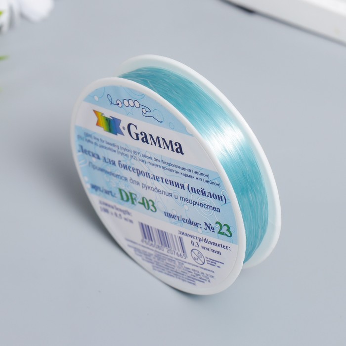 

Леска для бисера "Gamma" 0.3 мм, 100±0.5 м, нейлон, голубой, Гамма талантов