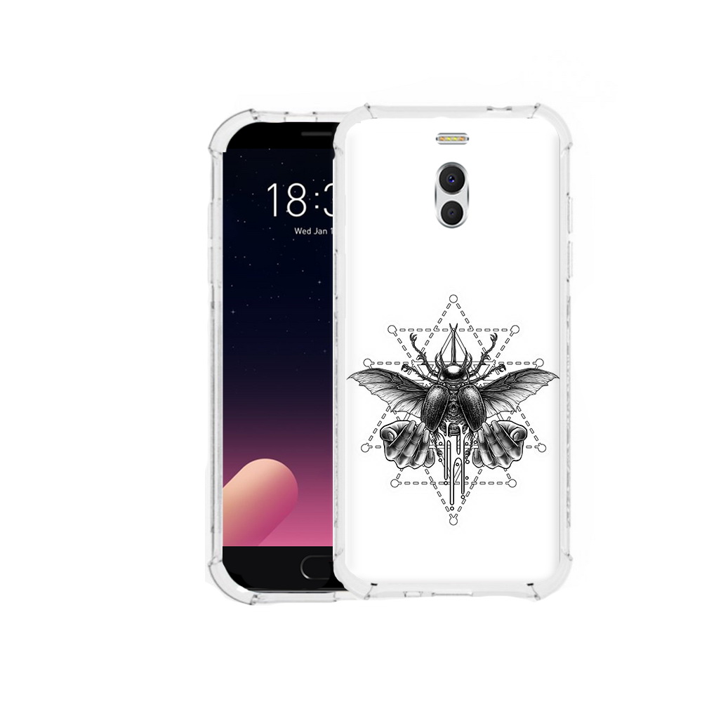 

Чехол MyPads Tocco для Meizu M6 Note скарабей, Прозрачный, Tocco