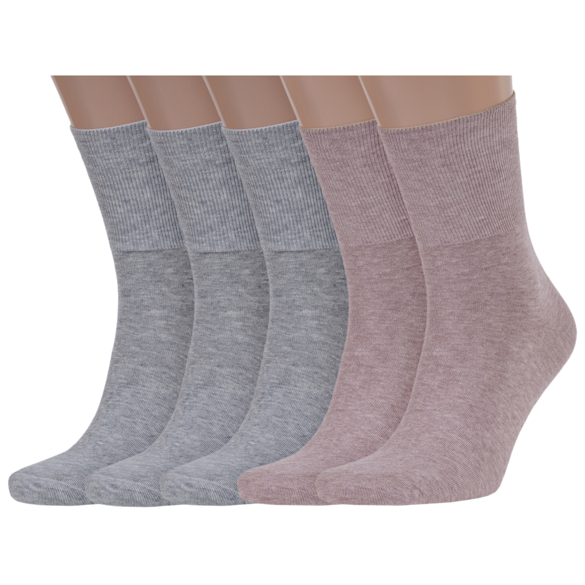 

Комплект носков мужских Rusocks 5-М-245 серых; бежевых 25-27, Серый;бежевый, 5-М-245