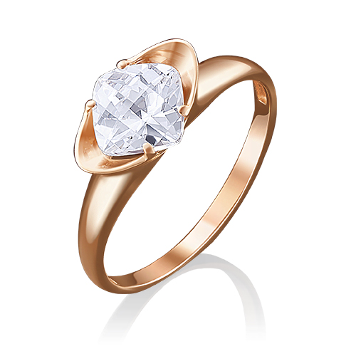 

Кольцо из красного золота р. 16 PLATINA jewelry 01-4879-00-501-1110-38, фианит, 01-4879-00-501-1110-38