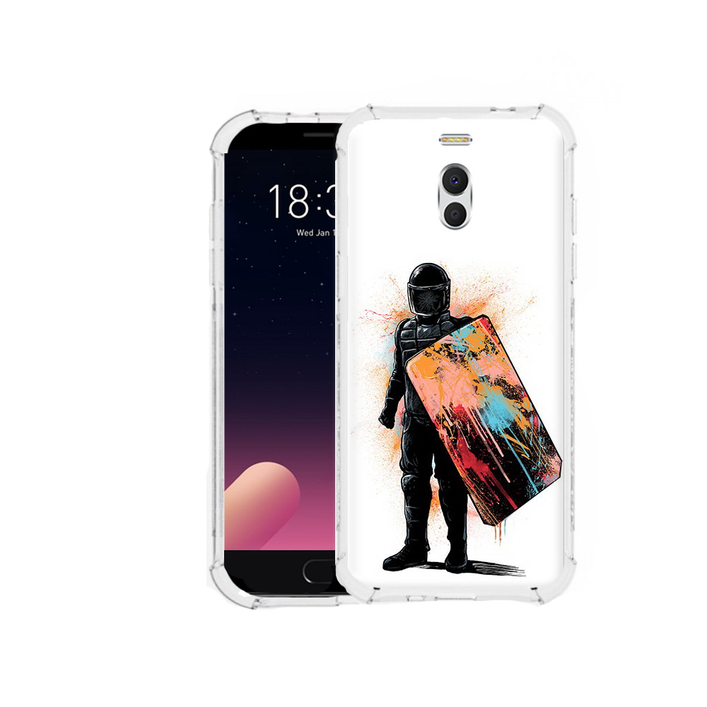 

Чехол MyPads Tocco для Meizu M6 Note солдат с красочным щитом, Прозрачный, Tocco