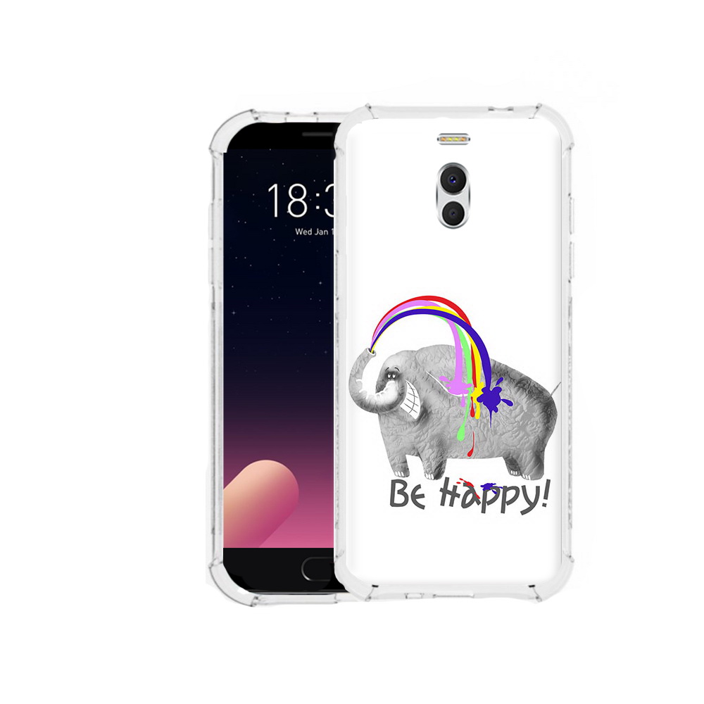 

Чехол MyPads Tocco для Meizu M6 Note счастливый слон, Прозрачный, Tocco