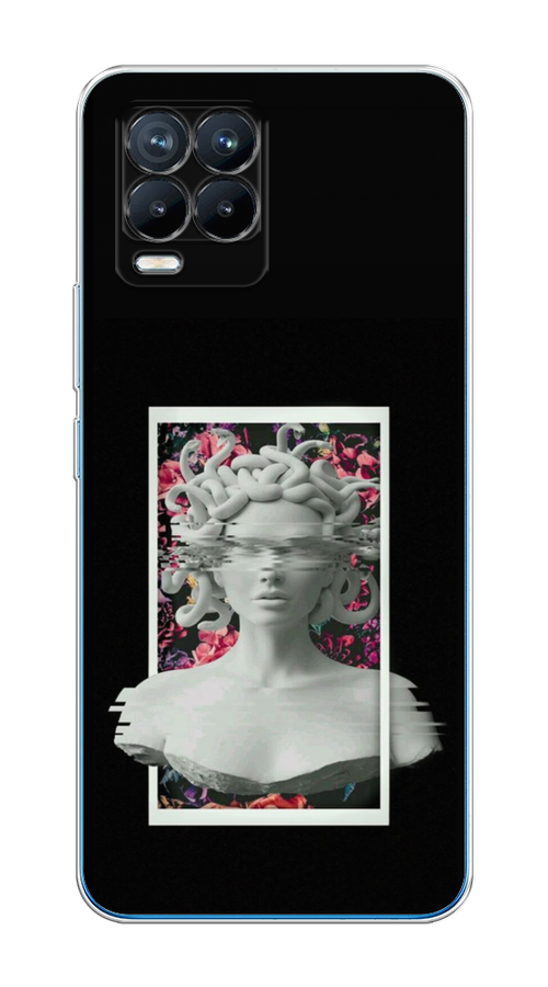 

Чехол на Realme 8/8 Pro "Web Punk Медуза Горгона", Черный;серый, 255450-6