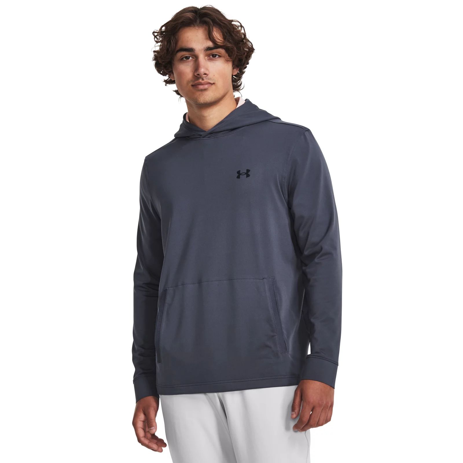 Лонгслив мужской Under Armour Ua Playoff 3.0 Hoodie серый SM