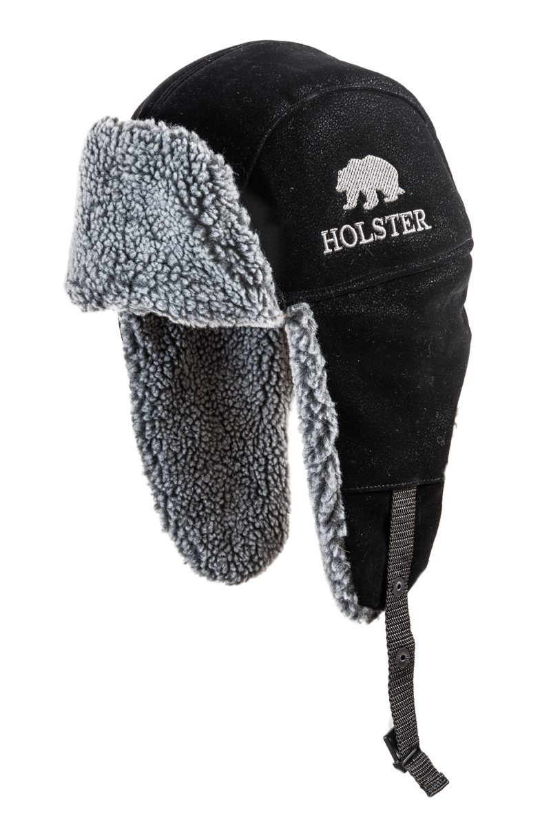 

Шапка ушанка мужская Holster Авиатор черная, р.61-62, Черный, Авиатор