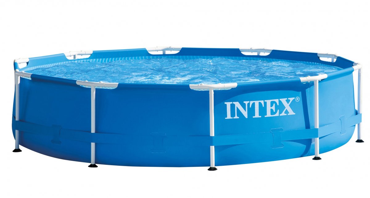 Каркасный бассейн Intex Metal Frame 28202 305x305x76 см, синий  - Купить
