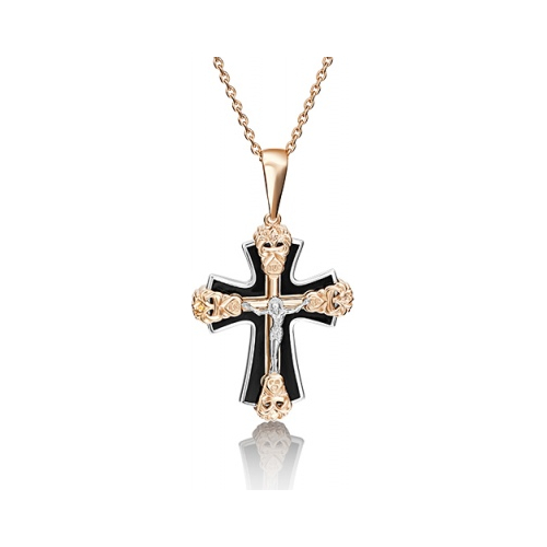 

Кулон из комбинированного золота PLATINA jewelry 03-2432-00-000-1111-25, эмаль, 03-2432-00-000-1111-25