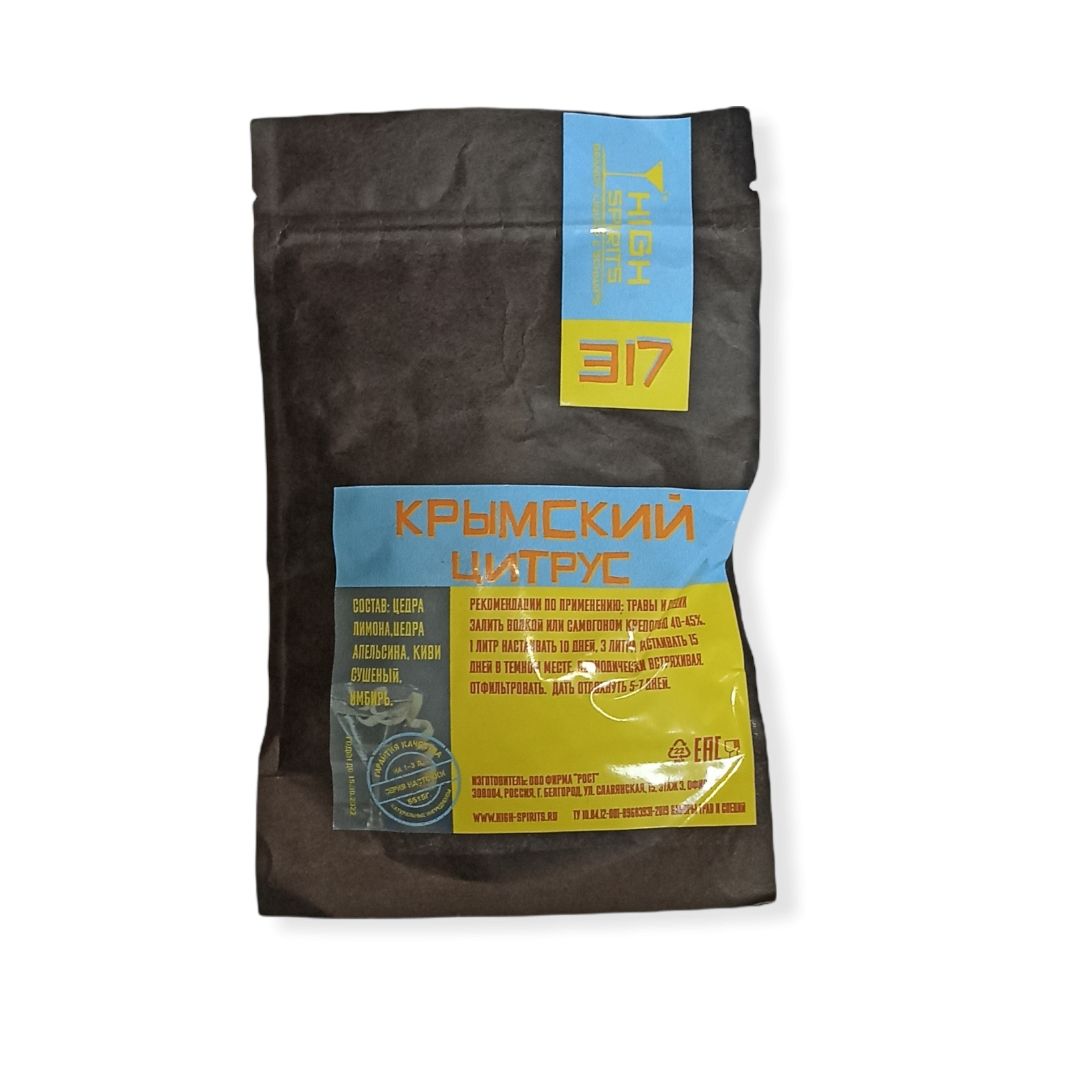 

Набор для приготовления настойкиHigh spirits 317 крымский цитрус 55 г