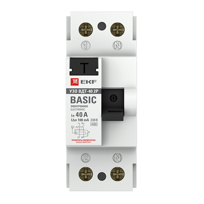 фото Устройство защитного отключения ekf elcb-2-40-100e-sim