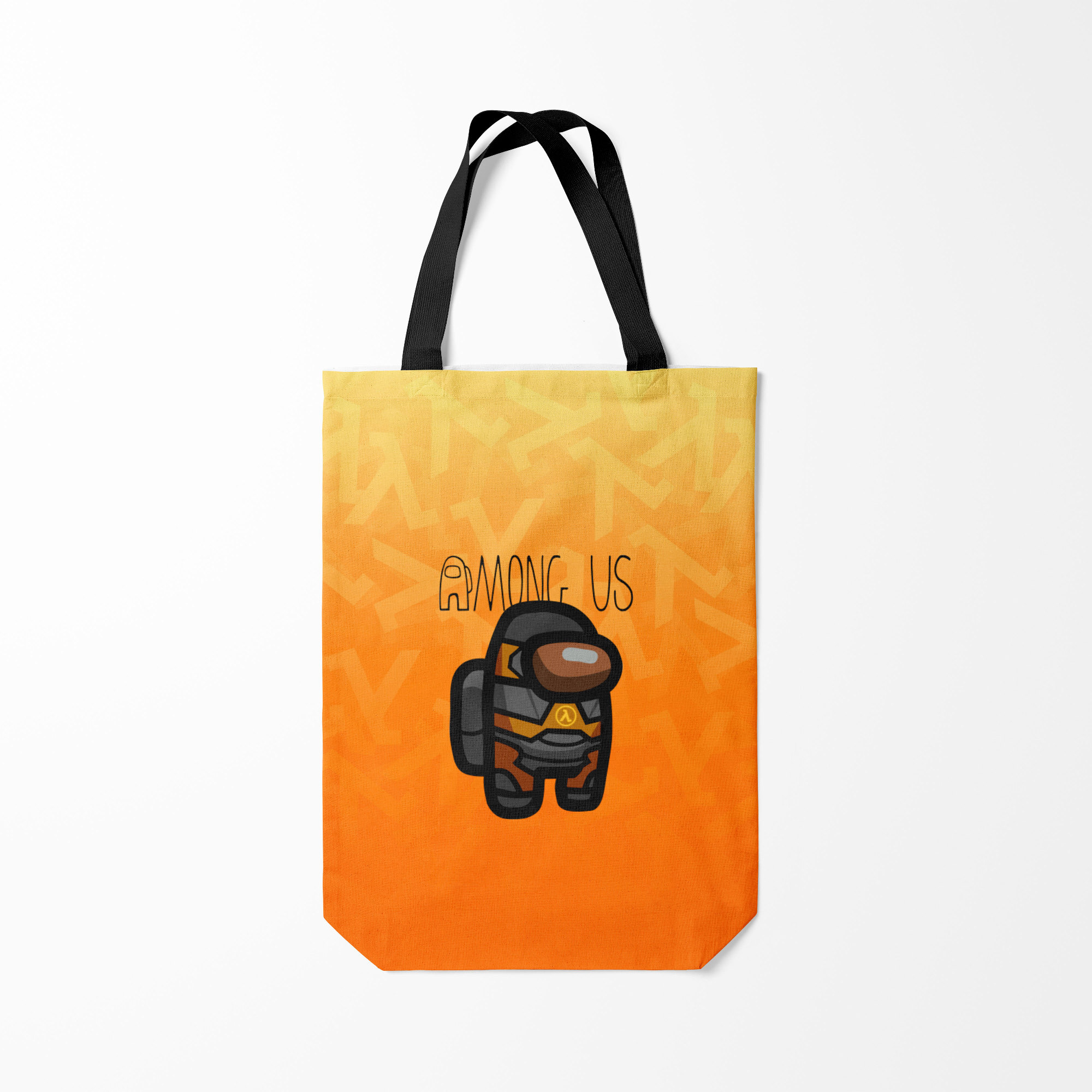 

Сумка шoппер унисекс Burnettie Among Us Half life Z, желтый, Among Us Half life Z