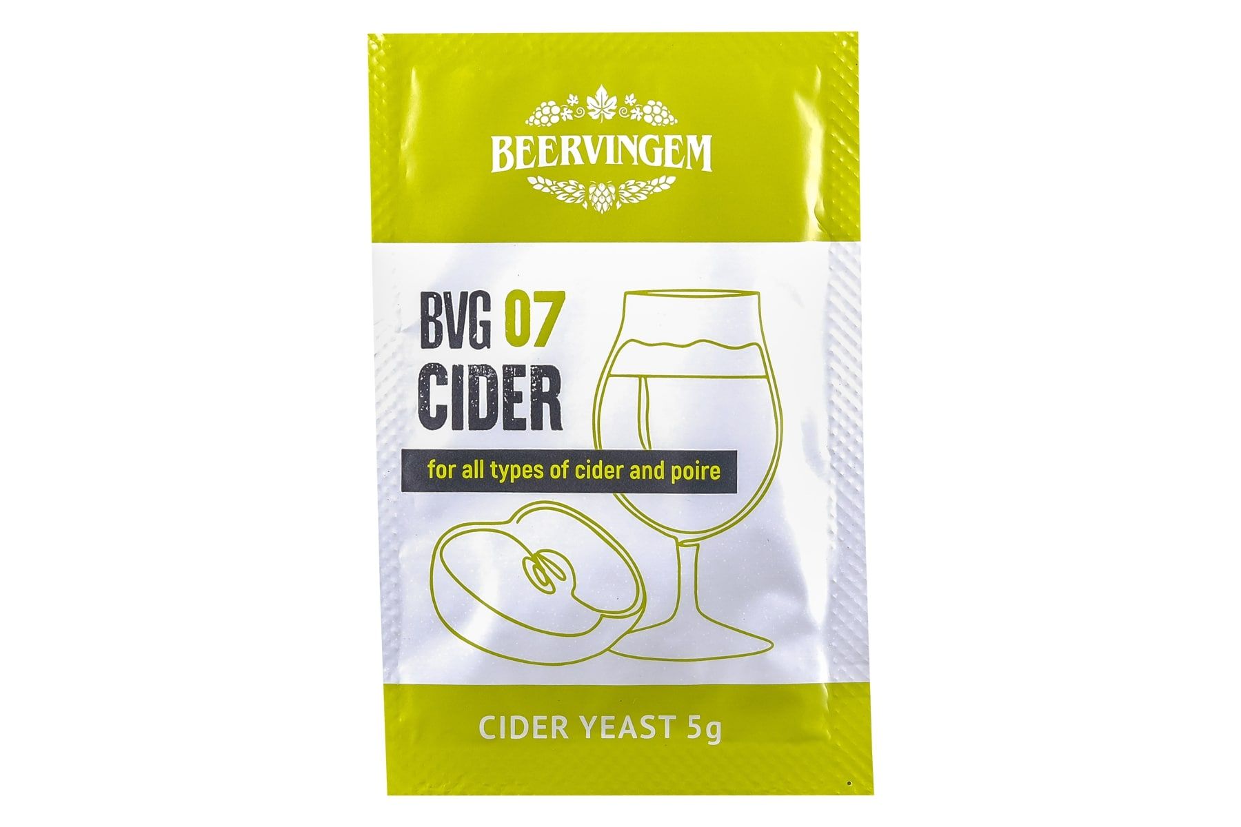 

Дрожжи для сидра BeerVingem BVG 07 5 г