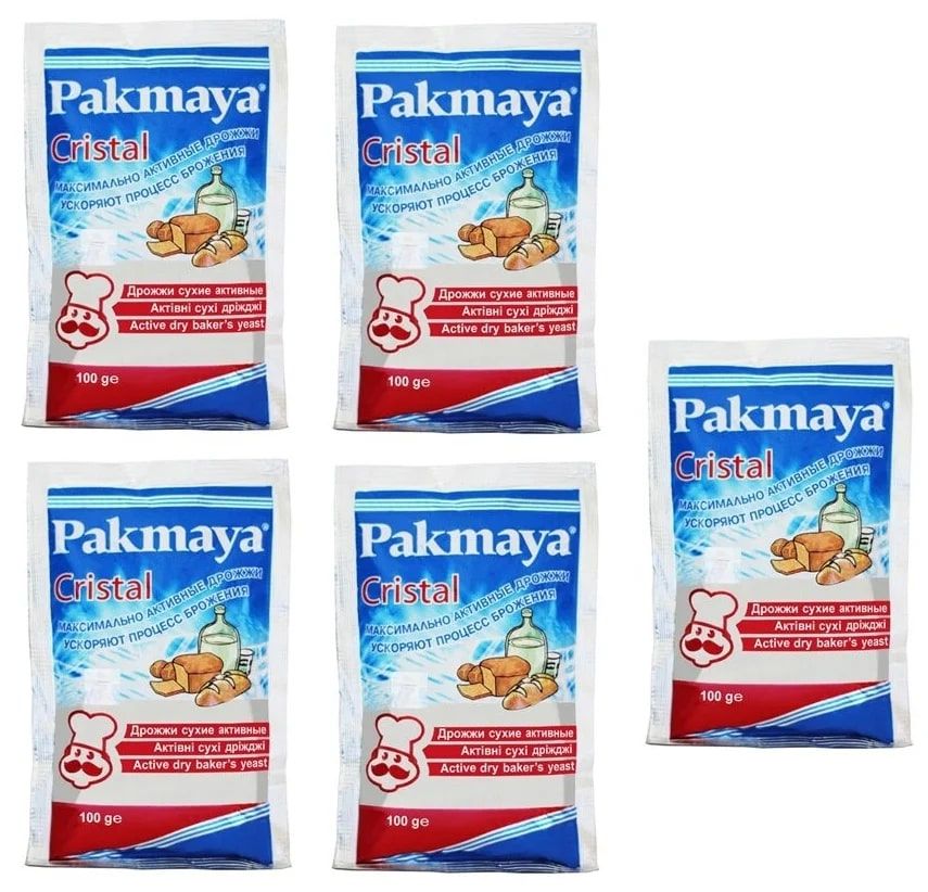 

Дрожжи спиртовые Pakmaya 36544 5 шт по 100 г