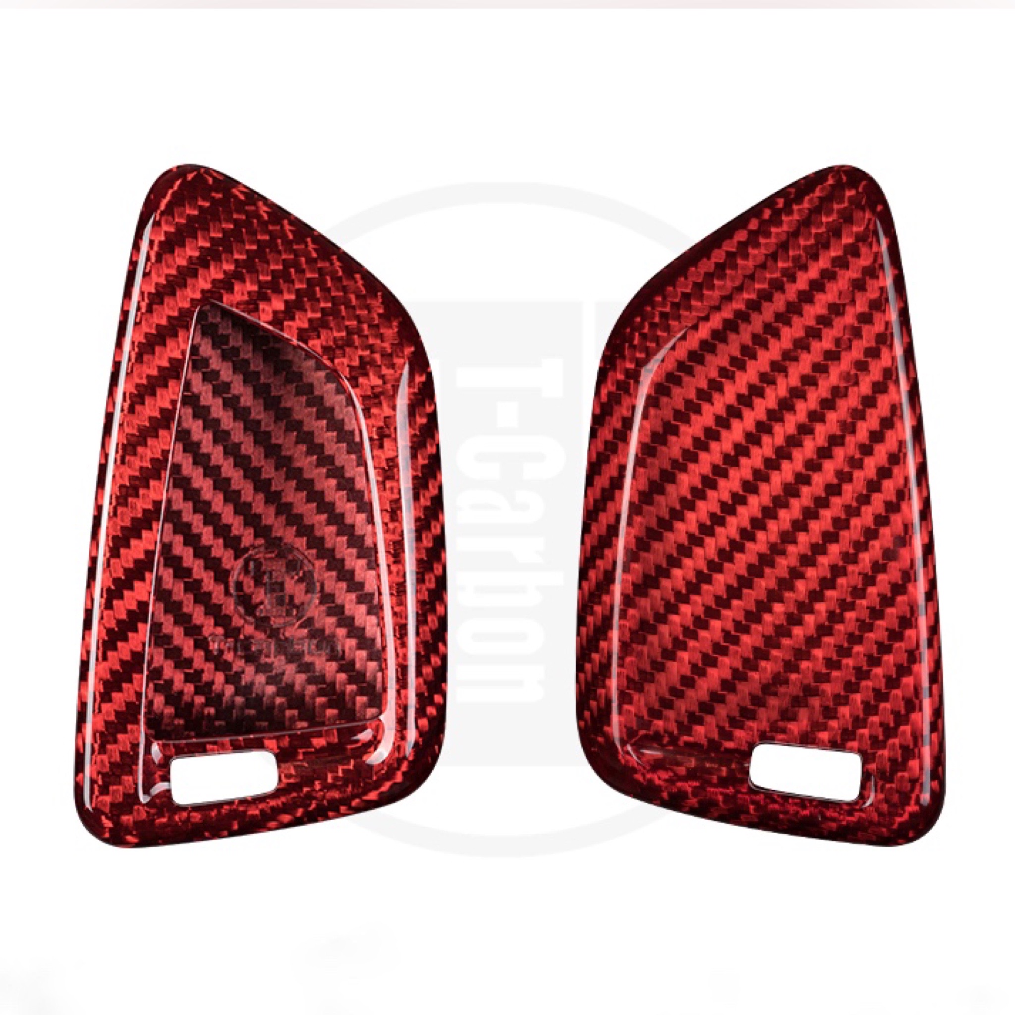 фото Чехол t-carbon для ключа bmw g серии карбон red / чехол на ключ бмв g01 g02 g05 g06 g07 g2