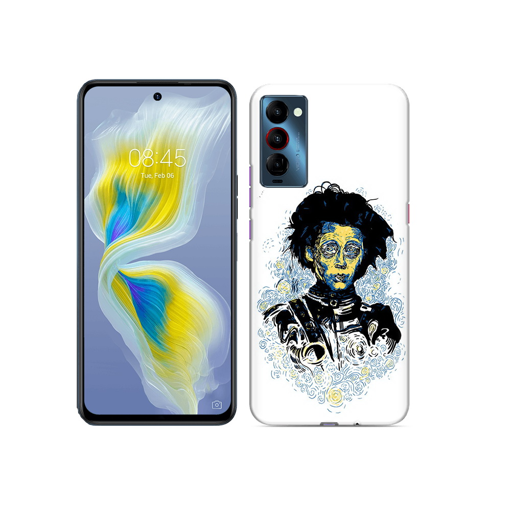 

Чехол MyPads Tocco для Tecno Camon 18 парень черно-белый абстракция, Прозрачный, Tocco
