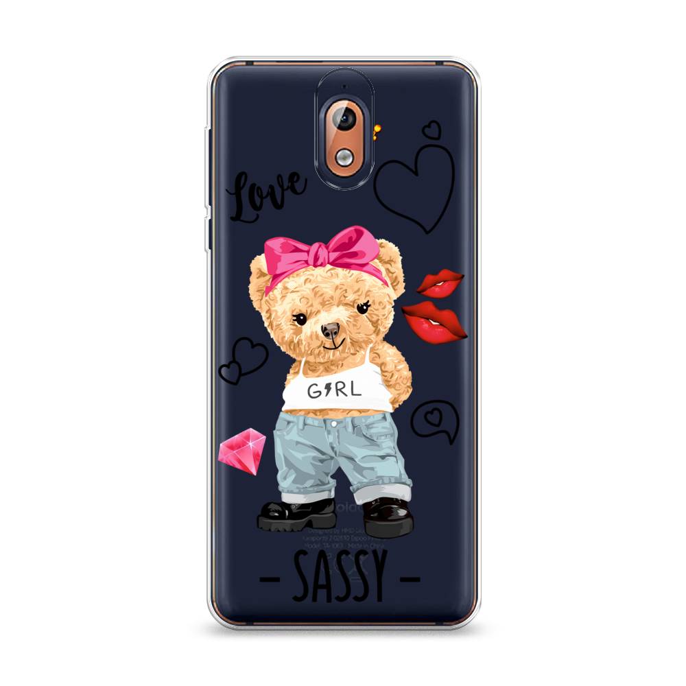 

Чехол на Nokia 3.1 "Sugar Mommy", Голубой;белый;розовый, 121650-6