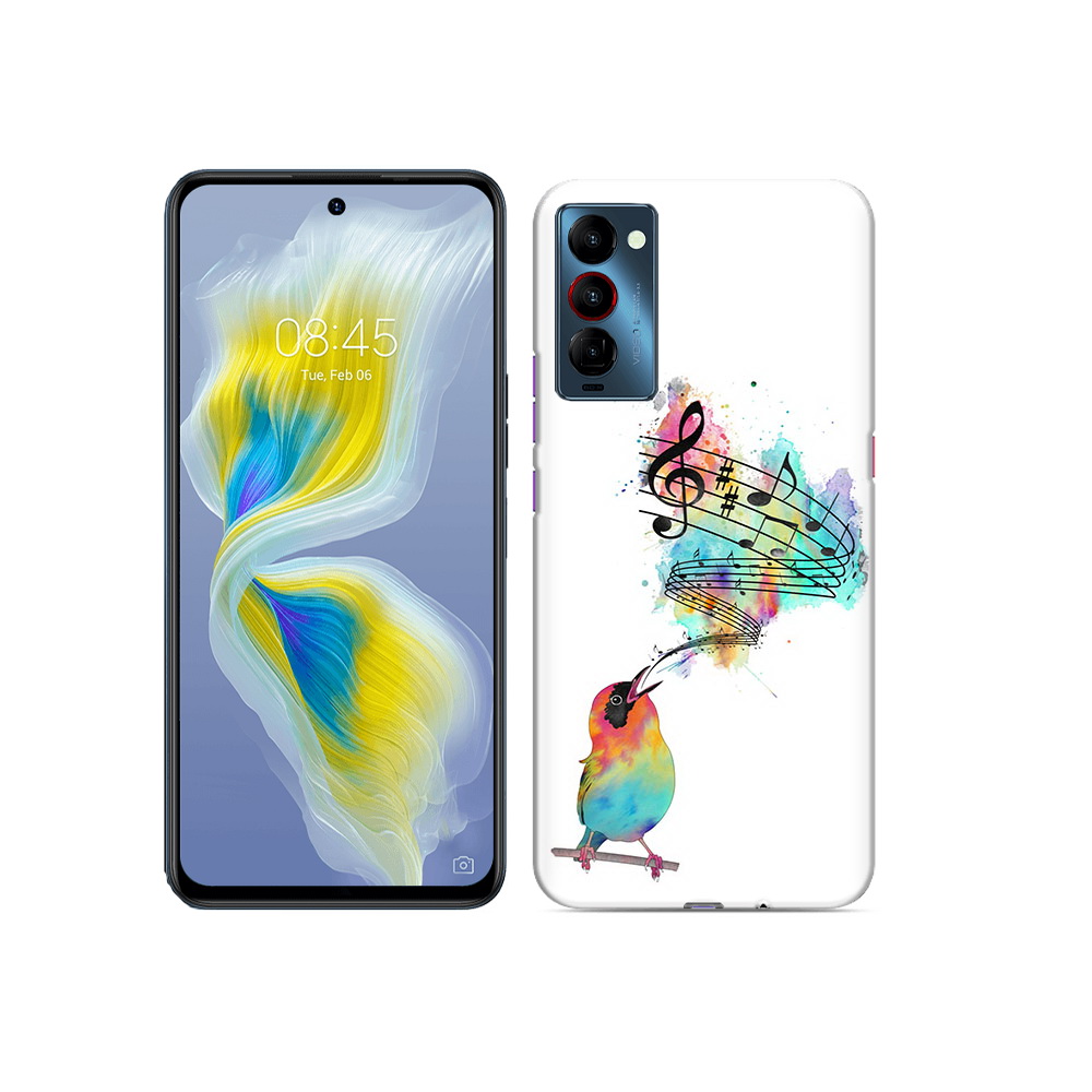 

Чехол MyPads Tocco для Tecno Camon 18 певчая птичка, Прозрачный, Tocco