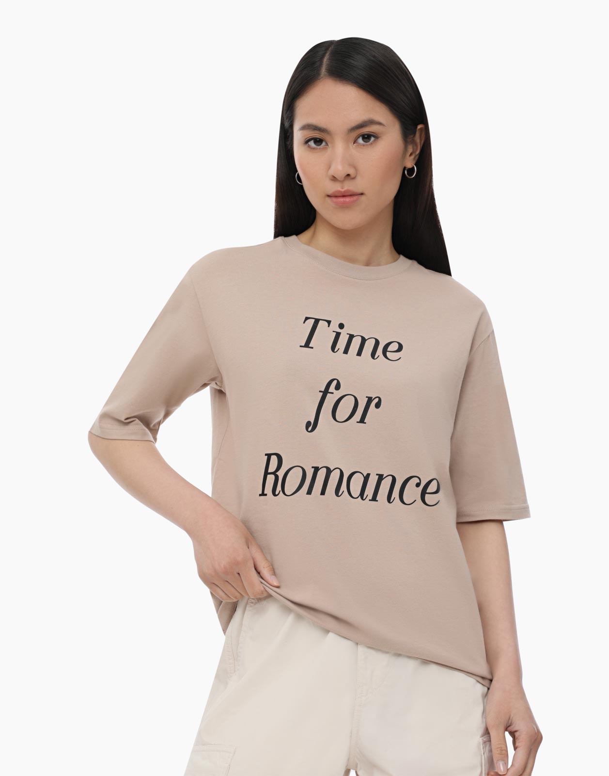 

Футболка женская Gloria Jeans GKT019811 бежевая L, Бежевый, GKT019811