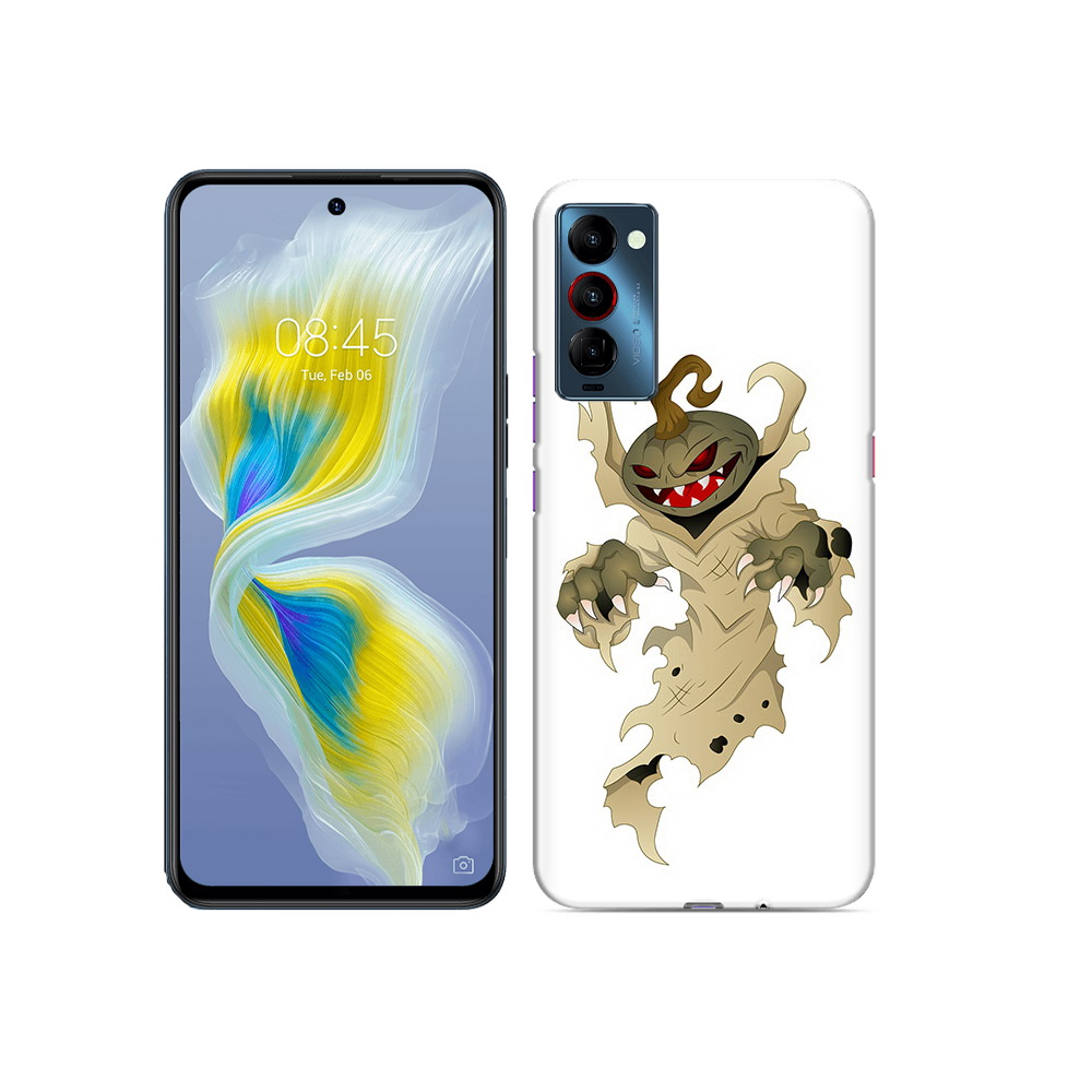 

Чехол MyPads Tocco для Tecno Camon 18 призрак хэллоуина, Прозрачный, Tocco