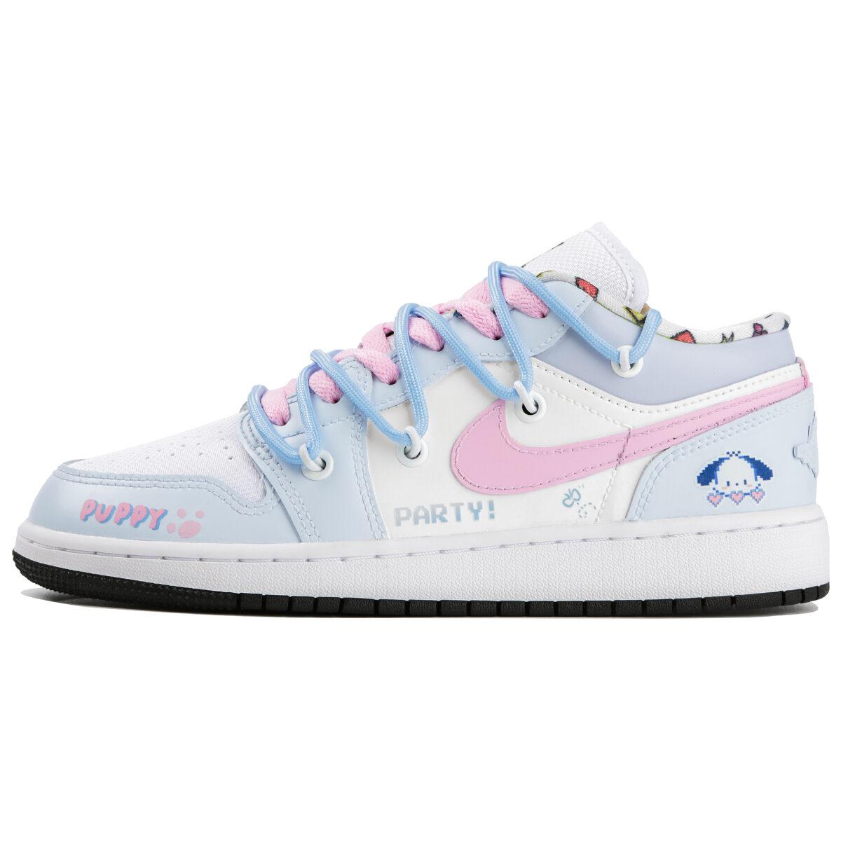 

Кеды унисекс Jordan Air Jordan 1 Low GS голубые 36.5 EU, Голубой, Air Jordan 1 Low GS