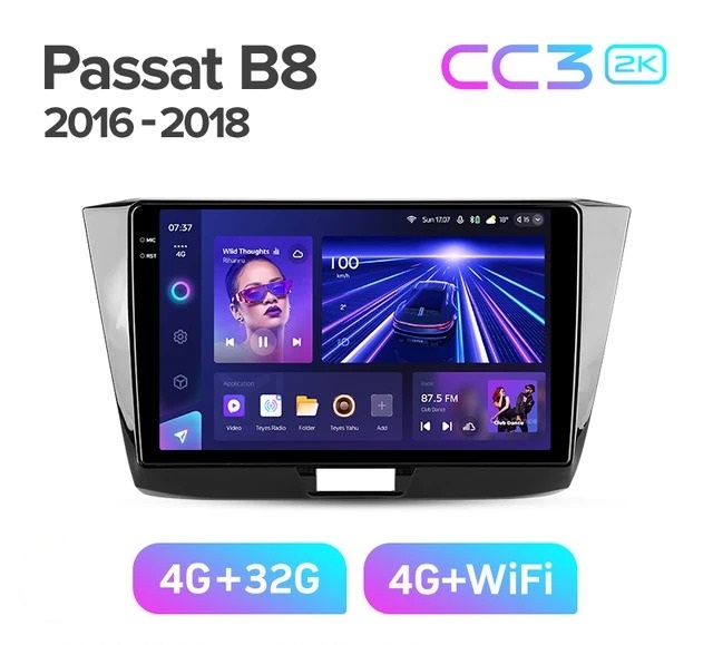 Магнитола TEYES VOLKSWAGEN PASSAT B8 2016-2018 г CC3 2K 432ГБ 3389000₽