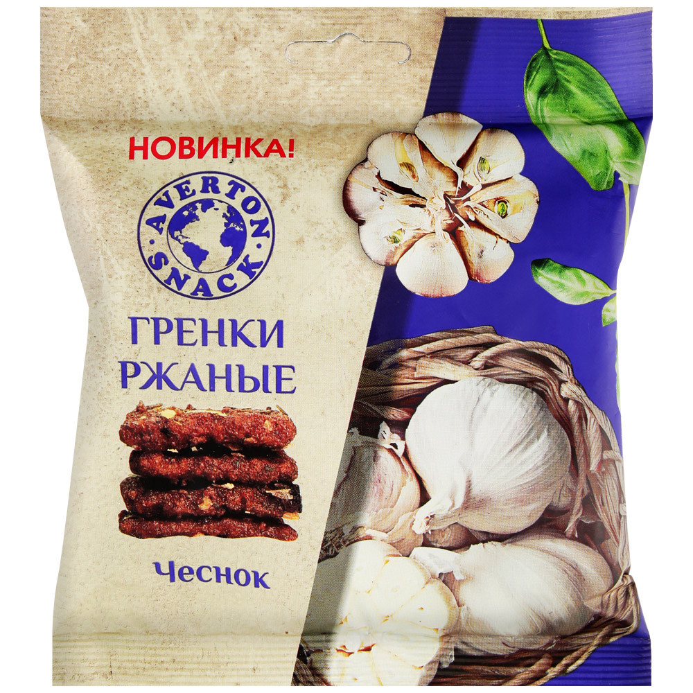 

Гренки Averton ржаные Чеснок 100 г