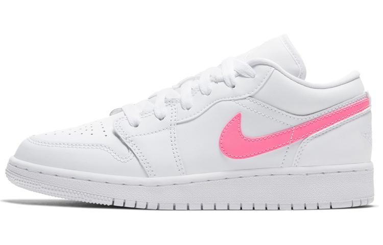 

Кеды унисекс Jordan Air Jordan 1 Low GS белые 38.5 EU, Белый, Air Jordan 1 Low GS