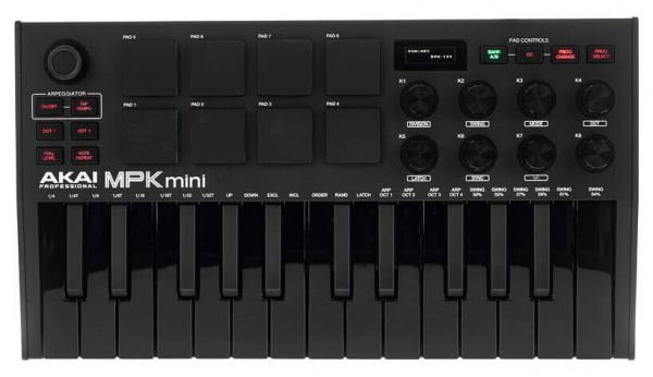 фото Midi-клавиатура akai pro mpk mini mk3 black