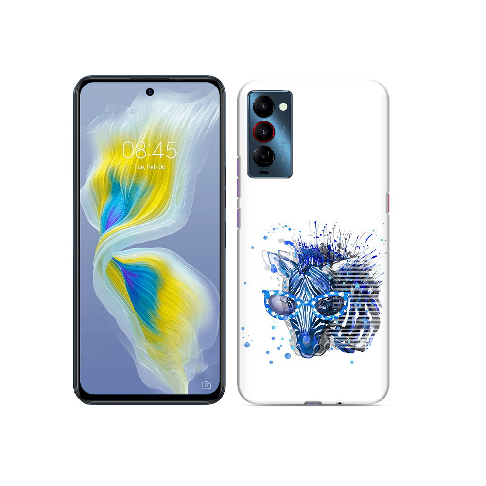 

Чехол MyPads Tocco для Tecno Camon 18 расплывчатая зебра, Прозрачный, Tocco