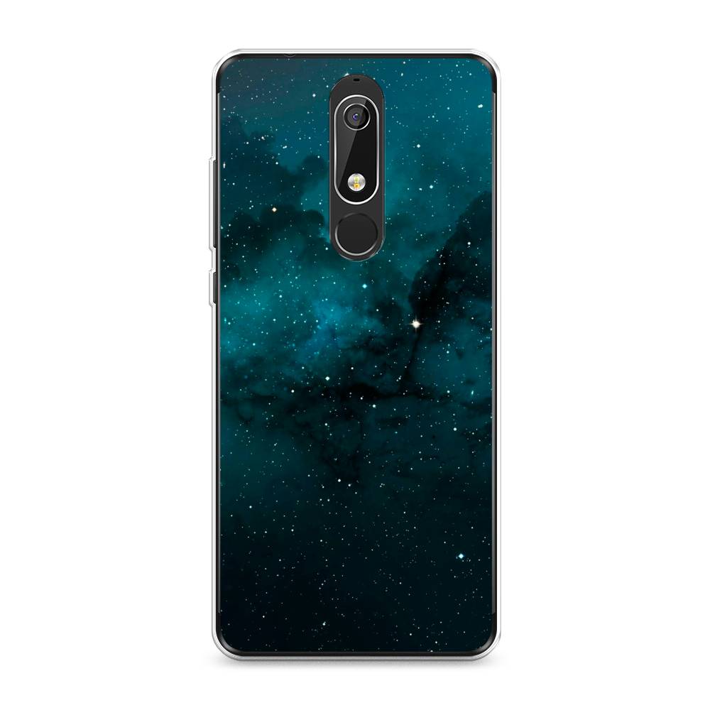 

Чехол на Nokia 5.1 "Синий космос", 121750-2