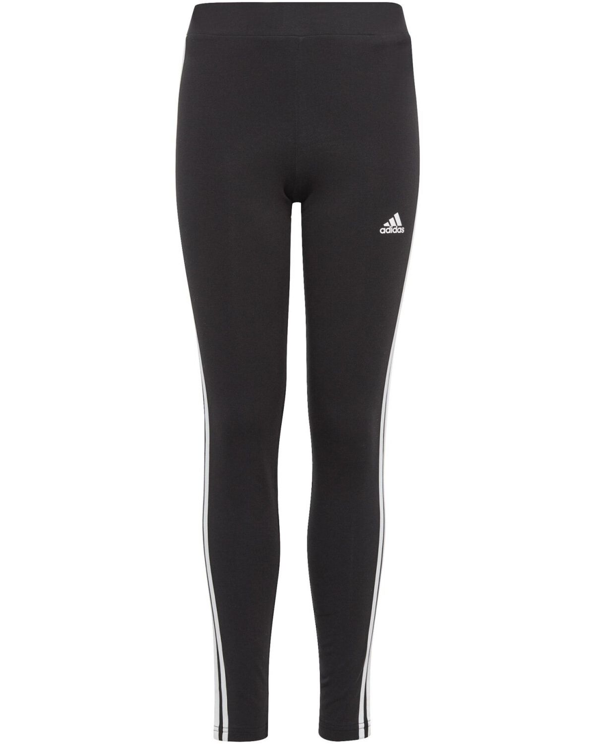 

Легинсы Adidas для девочек, IC3623, чёрные 095A, размер 128, Черный, Essentials 3-Stripes