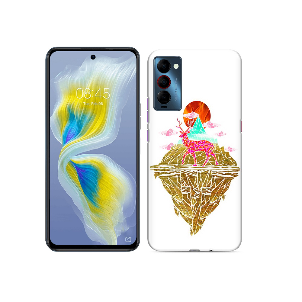

Чехол MyPads Tocco для Tecno Camon 18 розовый олень абстракция, Прозрачный, Tocco
