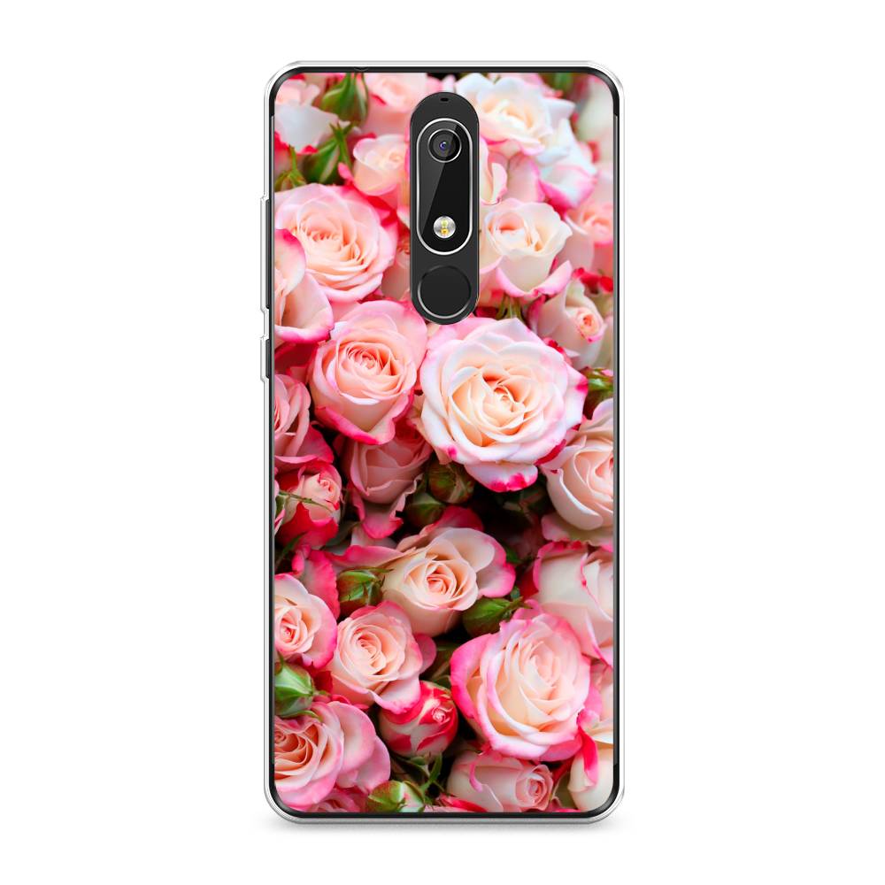 фото Чехол на nokia 5.1 "много роз" case place